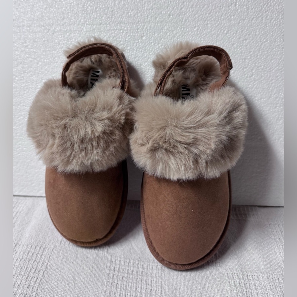MIA Tan Faux-Fur Backless Slide Big Kids Girl - Picture 11 of 13